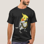 Cockatiel Parrot With Knife Tシャツ (正面)