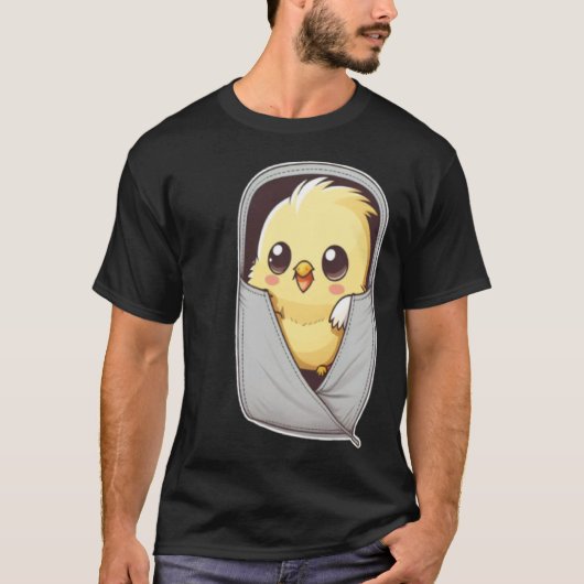 Cockatiel Pocket Quarrion Weiro Bird Parrot Tシャツ (正面)