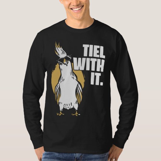 Cockatiel Tiel With It Cool Sunglasses Bird for Pa Tシャツ (正面)
