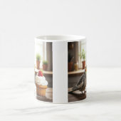 Cockatiel with a strawberry Cupcake Pet Bird Lover コーヒーマグカップ (中央)