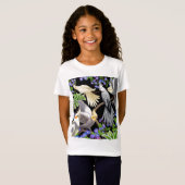 Cockatielsおよびフラワー・ガールのベビードールのTシャツ Tシャツ (正面フル)