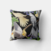 Cockatielsは私をNotsの枕忘れます クッション (裏面)