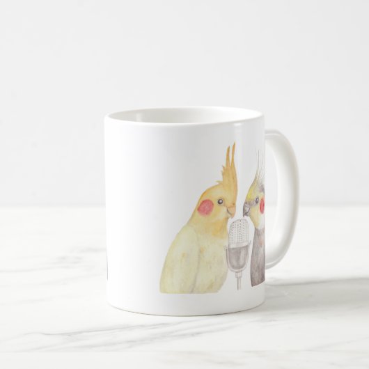 Cockatielsは鳥の恋人のためのおもしろいなCockatielのギフトを襲います コーヒーマグカップ (正面右)
