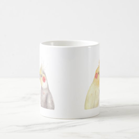 Cockatielsは鳥の恋人のためのおもしろいなCockatielのギフトを襲います コーヒーマグカップ (中央)
