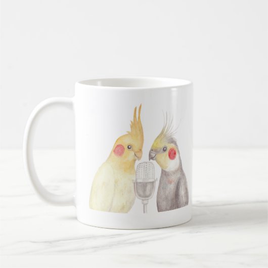 Cockatielsは鳥の恋人のためのおもしろいなCockatielのギフトを襲います コーヒーマグカップ (左)