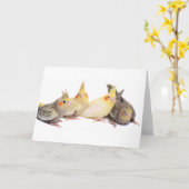 Cockatiels カード (黄色い花)