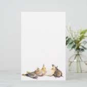 Cockatiels 便箋 (スタンド正面)