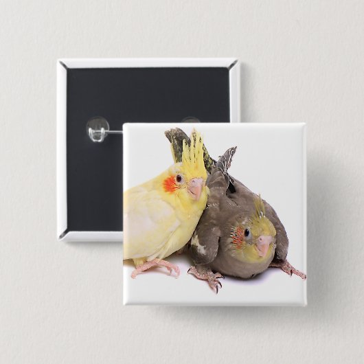 Cockatiels 缶バッジ (正面&裏面)