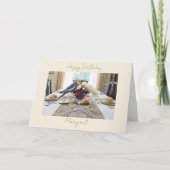 Cockatiels Eating Berries Pet Bird Lover Birthday カード (正面)