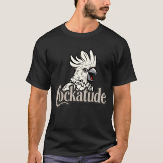 Cockatoo態度"Cockatude"男性 Tシャツ