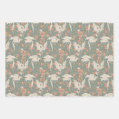 Cockatoo and Pomegranate by Walter Crane Pastels ラッピングペーパーシート (正面)