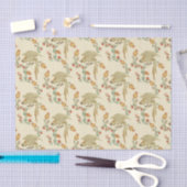 Cockatoo and Pomegranate Pattern 薄葉紙 (クラフト)