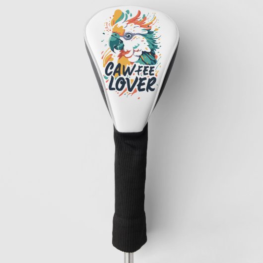 Cockatoo Coffee Lover ゴルフヘッドカバー (正面)
