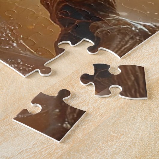 Cockatoo Parrot Fantasy Dreamscape ジグソーパズル (側面)