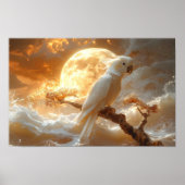Cockatoo Parrot Fantasy Dreamscape ポスター (正面)