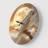 Cockatoo Parrot Fantasy Dreamscape ラージ壁時計 (傾斜)