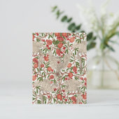 Cockatoo & Pomegranate by Walter Crane Art Nouveau ポストカード (スタンド正面)