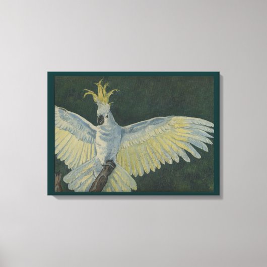 Cockatoo Stretted Canvas Print キャンバスプリント (正面)