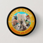 Cockatudeボタン 缶バッジ (正面)