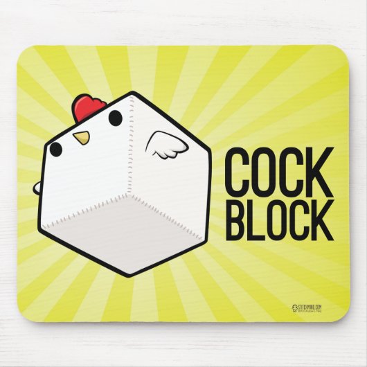 Cockblock Mouspad マウスパッド (正面)