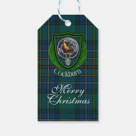 Cockburn Scottish Clan Tartan & Crest ギフトタグ