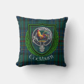 Cockburn Scottish Clan Tartan & Crest クッション (正面)
