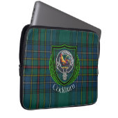 Cockburn Scottish Clan Tartan & Crest ラップトップスリーブ (正面右)