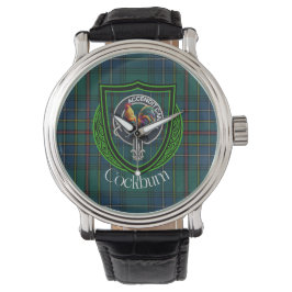 Cockburn Scottish Clan Tartan & Crest 腕時計
