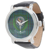 Cockburn Scottish Clan Tartan & Crest 腕時計 (アングル)