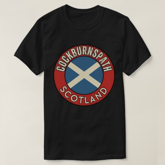 Cockburnspath, Scotland Tシャツ (デザイン正面)