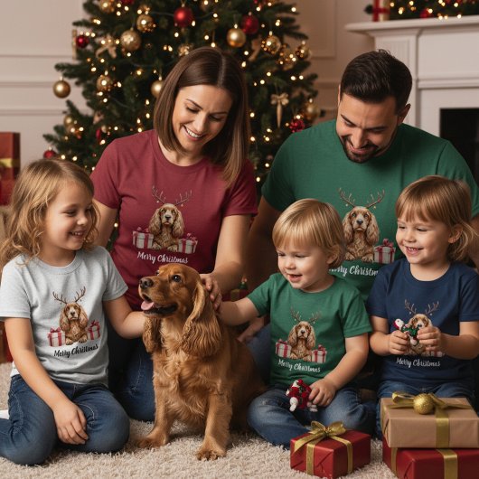 Cocker Reindeer Tシャツ