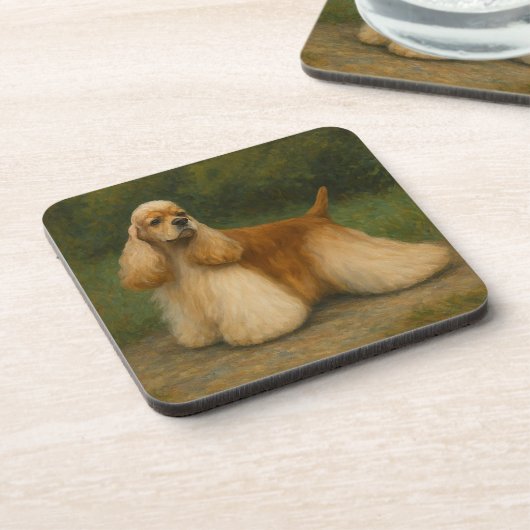 Cocker Spaniel コースター (左側)