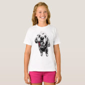 Cocker Spaniel – 赤い舌、真のさばさば感 Tシャツ (正面フル)