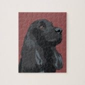Cocker Spaniel - Black - Basic Breed Templates ジグソーパズル (縦)