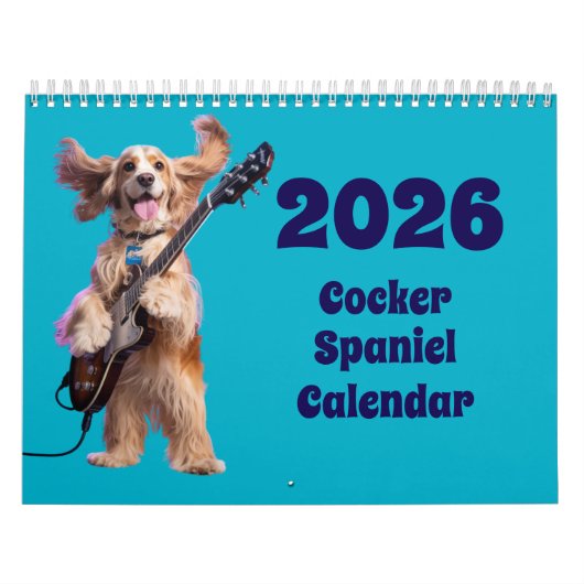 Cocker Spaniel Calendar カレンダー (カバー)