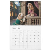Cocker Spaniel Calendar カレンダー (2月 2027)