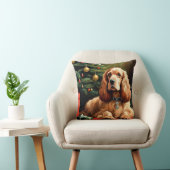 Cocker Spaniel Christmas クッション (椅子)