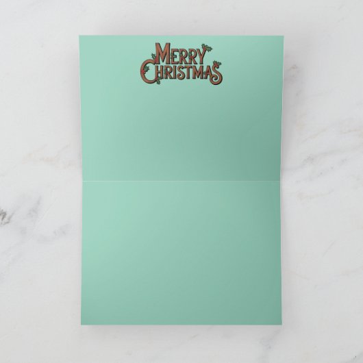 Cocker Spaniel Christmas Cookie Card カード (内部)