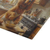 Cocker Spaniel Cooking in Kitchen カッティングボード (角)
