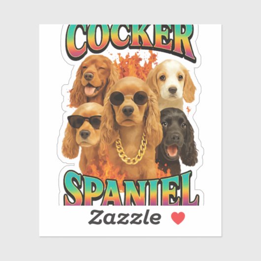 Cocker Spaniel Copy シール (シート)