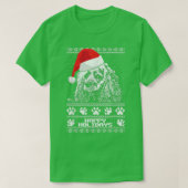 Cocker Spaniel Cute Happy Holidays Christmas  Tシャツ (デザイン正面)