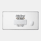 Cocker Spaniel Dad Life Is Ruff Vintage Dog Shirt_ デスクマット (キーボード&マウス)