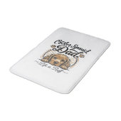 Cocker Spaniel Dad Life Is Ruff Vintage Dog Shirt_ バスマット (アングル)