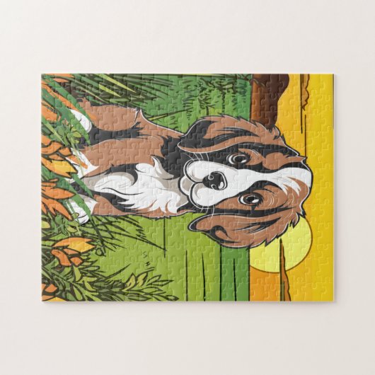 Cocker Spaniel dog ジグソーパズル (横)