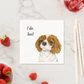 Cocker Spaniel Dog Custom Cocktail Napkin スタンダードカクテルナプキン (インサイチュ)