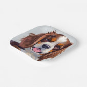 Cocker Spaniel | Dog Painting Pet ペーパープレート (傾斜あり)