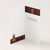 Cocker Spaniel Dog Plaid Christmas Holiday (内部)