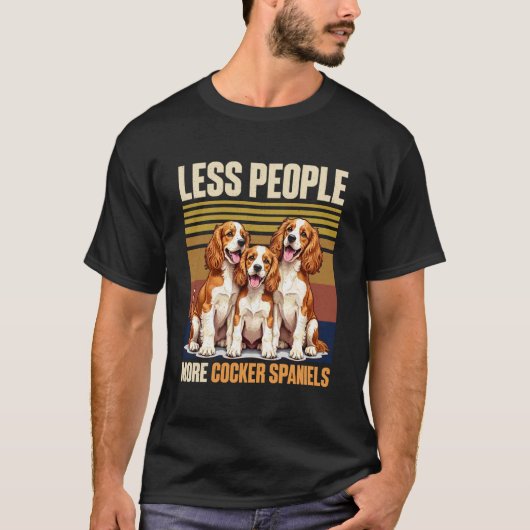 Cocker Spaniel Dog Tシャツ (正面)
