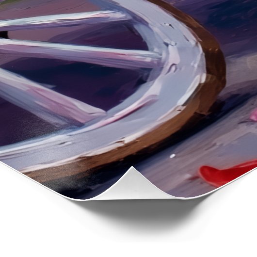 Cocker Spaniel Dog Valentine's Day ポスター (コーナー)