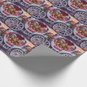 Cocker Spaniel Dog Valentine's Day  ラッピングペーパー (角)